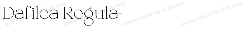 Dafilea Regula字体转换